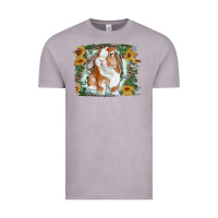 Vintage Zinc Bunny With Flower Leopard Vintage Tee - RanaPortraitStore
