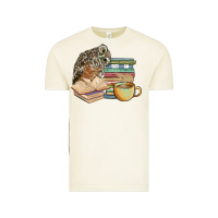 Vintage Arctic owl and books Vintage Tee - BarkalooDesign