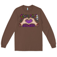 Chestnut this girl loves halloween Long Sleeve Tee - CowhideDigitalArt