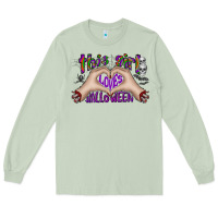 Matcha this girl loves halloween Long Sleeve Tee - CowhideDigitalArt