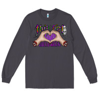 Smoke this girl loves halloween Long Sleeve Tee - CowhideDigitalArt