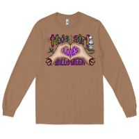 Toasted Coconut this girl loves halloween Long Sleeve Tee - CowhideDigitalArt
