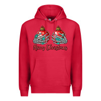 Cardinal merry christmas Premium Hoodie - MaliasSmallBusiness