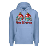 Colony Blue merry christmas Premium Hoodie - MaliasSmallBusiness