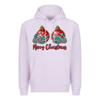 Lilac merry christmas Premium Hoodie - MaliasSmallBusiness