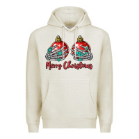 Oatmeal Heather merry christmas Premium Hoodie - MaliasSmallBusiness