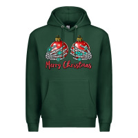 Sports Green merry christmas Premium Hoodie - MaliasSmallBusiness