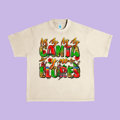 Ay Ay Ay Ay Canta Y No Llores Urban Heavy Tee Designed By Zillion Design Studio