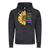 Vintage Black she is strong fearless warm loving mom Vintage Hoodie - MaliasSmallBusiness
