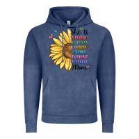 Vintage Denim she is strong fearless warm loving mom Vintage Hoodie - MaliasSmallBusiness