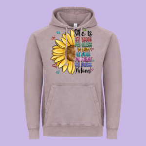 She Is Strong Fearless Warm Loving Mom Vintage Hoodie Designed By Maliassmallbusiness
