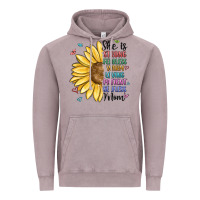 Vintage Zinc she is strong fearless warm loving mom Vintage Hoodie - MaliasSmallBusiness