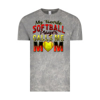 My Favorite Softball Player Calls Me Mom Vintage Tee | Teevron