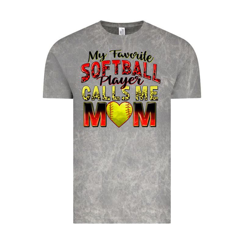 My Favorite Softball Player Calls Me Mom Vintage Tee by Zillion Design Studio | Teevron