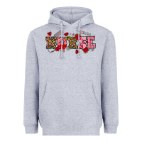 Heather Grey valentines day nurse Heavyweight Hoodie - NancyCooperArtShop
