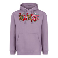 Lavender valentines day nurse Heavyweight Hoodie - NancyCooperArtShop