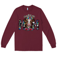 Burgundy autism mom 2 Long Sleeve Tee - SublimationCraftShop