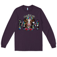 Plum autism mom 2 Long Sleeve Tee - SublimationCraftShop