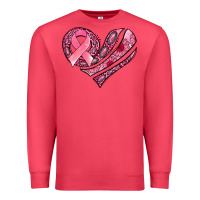 Cardinal breast cancer awareness heart Premium Sweatshirt - Jasminsmagicworld
