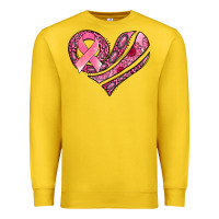 Lemon breast cancer awareness heart Premium Sweatshirt - Jasminsmagicworld