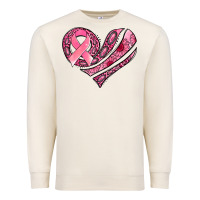 Sandshell breast cancer awareness heart Premium Sweatshirt - Jasminsmagicworld