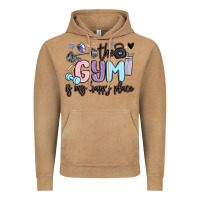 The Gym Is My Happy Place Vintage Hoodie | Teevron