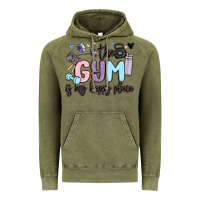 Vintage Olive the gym is my happy place Vintage Hoodie - MaliasSmallBusiness
