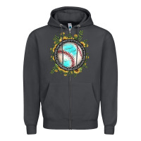 Smoke baseball gemstone sunflower Zipper Hoodie - JahusDesignShop