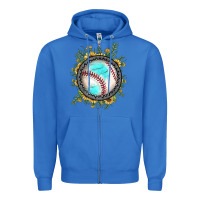 True Royal baseball gemstone sunflower Zipper Hoodie - JahusDesignShop