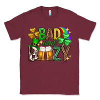 Burgundy Bad and boozy st. patricks day Classic Tee - Neo Western