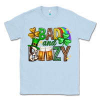 Dusty Blue Bad and boozy st. patricks day Classic Tee - Neo Western
