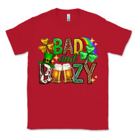 Red Bad and boozy st. patricks day Classic Tee - Neo Western