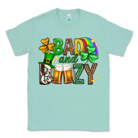 Seafoam Bad and boozy st. patricks day Classic Tee - Neo Western