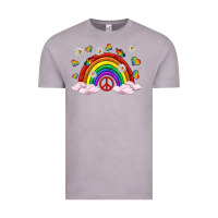 Vintage Zinc pride rainbow with daisy and butterfly Vintage Tee - texasbilliewilder