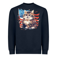 Navy cat3 Heavyweight Sweatshirt - Unal Design