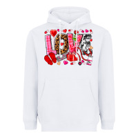 White valentines day love nurse Heavyweight Hoodie - NancyCooperArtShop