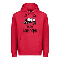Cardinal save the chubby unıcorns Premium Hoodie - Bettercallsaul