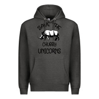 Charcoal Heather save the chubby unıcorns Premium Hoodie - Bettercallsaul