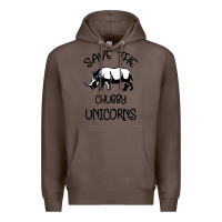 Coffee save the chubby unıcorns Premium Hoodie - Bettercallsaul