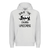 Dove Grey save the chubby unıcorns Premium Hoodie - Bettercallsaul