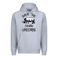 Heather Grey save the chubby unıcorns Premium Hoodie - Bettercallsaul