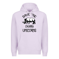 Lilac save the chubby unıcorns Premium Hoodie - Bettercallsaul