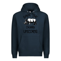 Navy save the chubby unıcorns Premium Hoodie - Bettercallsaul