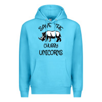 Ocean Blue save the chubby unıcorns Premium Hoodie - Bettercallsaul