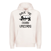 Pale Pink save the chubby unıcorns Premium Hoodie - Bettercallsaul