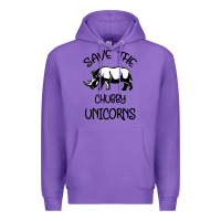 Purple save the chubby unıcorns Premium Hoodie - Bettercallsaul