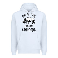 White save the chubby unıcorns Premium Hoodie - Bettercallsaul