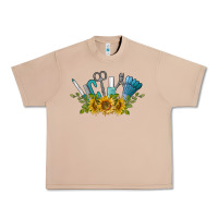 Burro nail tools with sunflower Urban Heavy Tee - BarkalooDesign