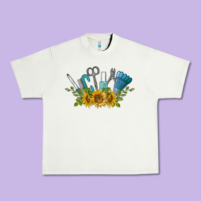 Nail Tools With Sunflower Urban Heavy Tee Designed By Barkaloodesign