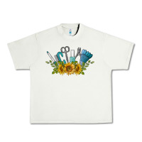 Pistachio nail tools with sunflower Urban Heavy Tee - BarkalooDesign